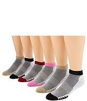 Ecco Socks   Anklet Cushion With Mesh Top Socks 6 Pack