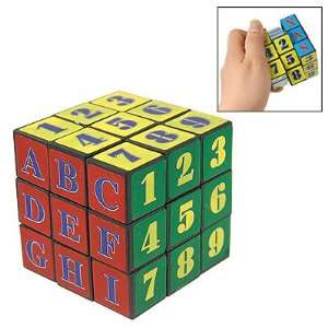  Children Colorful Plastic Magic Cube Puzzle Toy New 3x3: Toys & Games