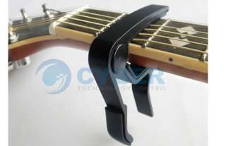 Folk Acoustic Guitar Trigger Change Capo Key Clamp BLK  