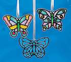 Plastic Butterfly Sun Catchers / LOT OF 12 CATCHERS / ARTS AND CRAFTS 