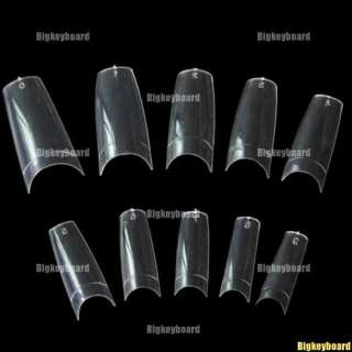 500 Clear French Acrylic Artificial False Nail Art Tip  