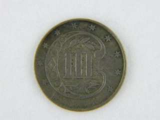 1861 Ty3 Three Cent Silver Piece CH/BU /D 177  