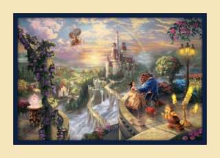   + Disney Magic Beauty Beast Lrg11x14 Dblmat Print GREATGIFT  