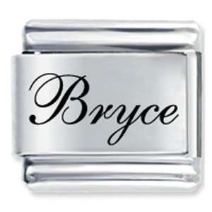   Script Font Name Bryce Italian Charm Bracelet Pugster Jewelry