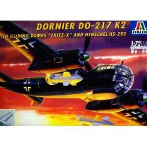   Italeri 1/72 Scale Dornier Do 217 K2 WWII German Bomber: Toys & Games