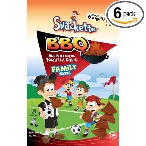 SNackette Tortilla Chips Family Pack, BBQ, 5 Ounce (Pack of 6)  