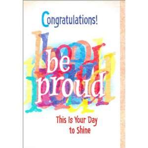  Blue Mountain Arts Congratulations Greeting Card Be Proud 