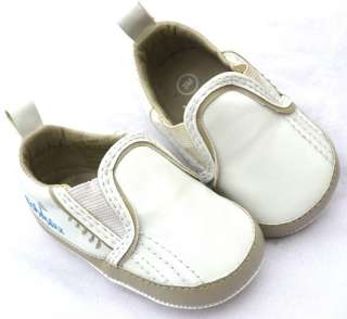 White New toddler baby boy walking shoes size 1 2 3  
