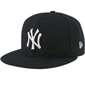  New Era New York Yankees Black 59FIFTY (5950) Fitted Hat 