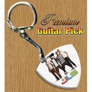  JLS Keyring Bass Guitar Pick Both Sides Printed: Musical 