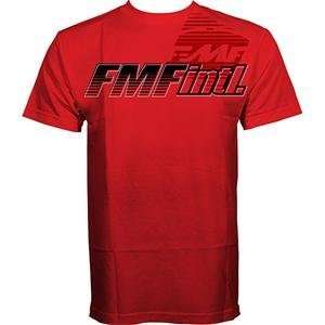  FMF Apparel Pin Line T Shirt   2X Large/Red: Automotive
