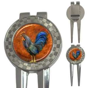   & Ball Marker Tool Rooster Chicken:  Sports & Outdoors