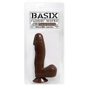 Bundle Basix 6.5in Dong W/Suction Cup Brown and Aloe Cadabra Organic 
