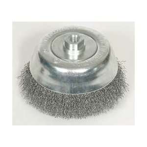  Westward 1GBR6 Crimped Cup Brush, 5 In Dia, 0.0200 Wire 
