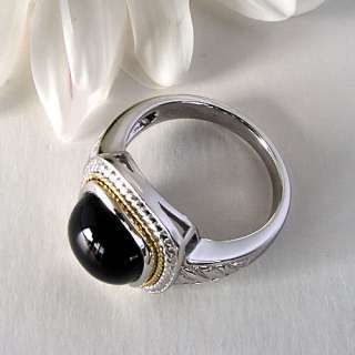 New Greg Anthony Bali® Collection 18 Kt Gold Cable 925 Sterling Black 
