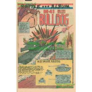 Battle Album: M 14 Walker Bulldog Tank: Great Original 1981 One Page 