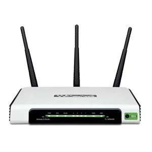 New TP Link Router TL WR940N Wireless N 3T3R 4Port Switch With 3 Fixed 