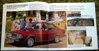 1976 Dodge Colt Sales Brochure 76  