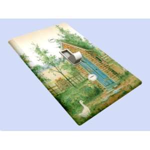  Brick Outhouse Decorative Switchplate Cover