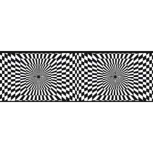  Optics White and Black Wallpaper Border in MyPad