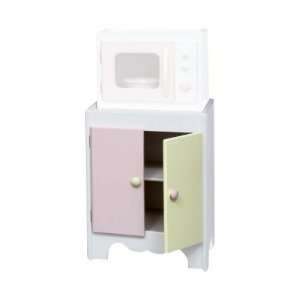   Kids Play Pantry   White with Soft Pink/Pastel Green: Toys & Games