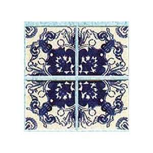   Blue and White Talavera Tile Stickers sold at Miniatures Toys & Games