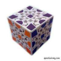 US Seller   White 3x3x3 Gear Cube Puzzle Rubiks Rubix  