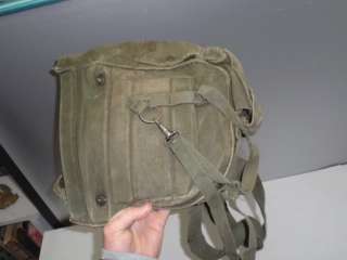 US WW2 World War 2 Gas Mask Military Army Bag Backpack  