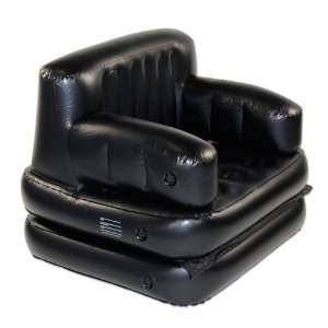   Chair Twin Size Inflatable 4x1 Chair (Black): Home & Kitchen
