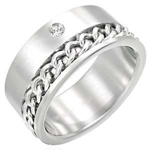   Ring with Chain Design   Includes FREE Velvet Jewellery Gift Pouch