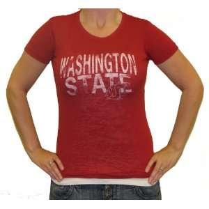   Womens Burnout Slim Fit Red T Shirt by Step Ahead: Sports & Outdoors