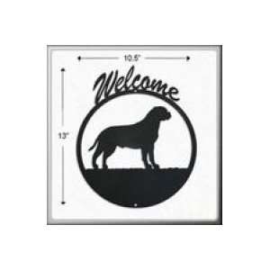  Bullmastiff Welcome Sign Patio, Lawn & Garden
