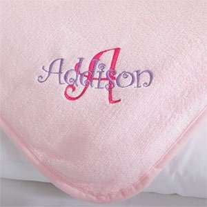  Pink Personalized Fleece Blanket for Kids   All About Me 