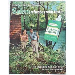  1967 Salem Cigarette Wagon Wheels Print Ad (1119): Home 