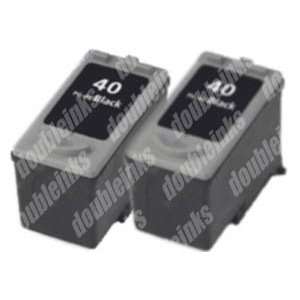  Double Pack Canon PG 40 Black Remanufactured Office 