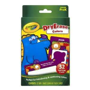  Crayola Dry Erase Learning Flash Cards Colors: Toys 