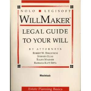  Willmaker 4.0 Make Your Own Legal Will/Book and 3.5 Disk 