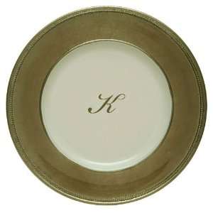  Jay Import Company 132K 13 Monogrammed Charger Plates 