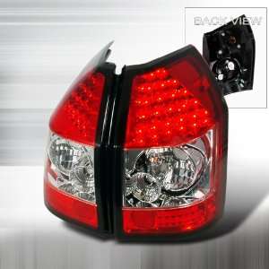  05 06 Dodge Magnum LED Tail Lights   Red Clear (Pair) Automotive