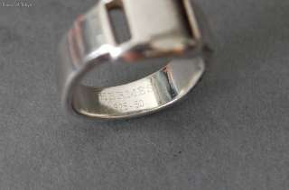 Authentic HERMES Sterling Silver 925 Ring Size 50 US Size 5  