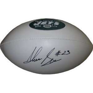  Shonn Greene Signed New York Jets Embroidered Football 