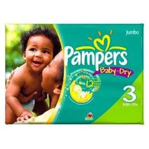  Pampers Baby Dry Diapers, Size 3, 28 Count Health 