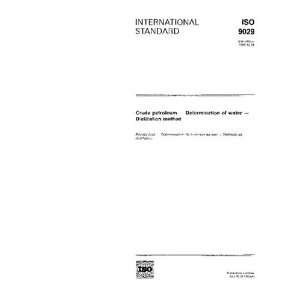   of water    Distillation method ISO TC 28/SC 6/WG 7 Books
