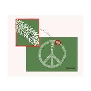  Broken Peace Symbol   Army Style   Created out of all wars 