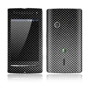  Sony Ericsson Xperia X8 Decal Skin   Carbon Fiber 