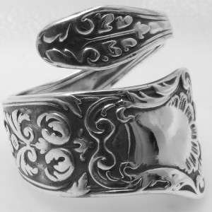 STERLING SILVER spoon ring MARYLAND by GORHAM ( LARGE SIZE)  