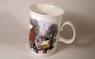 Dunoon Coffee Mug Victorian Christmas Horse & Wagon  