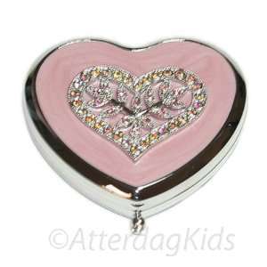  Spring Street   Pretty in Pink Heart Compact Everything 