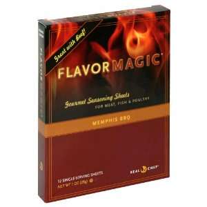  Flavor Magic, Seasoning Sheet Memphis Bbq, 1.06 Ounce (12 