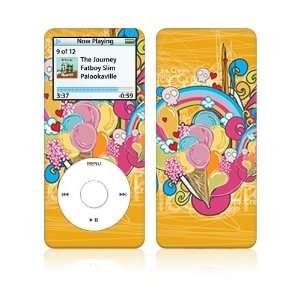 Love Ice Cream Decorative Skin Decal Sticker for Apple iPod Nano 1G 